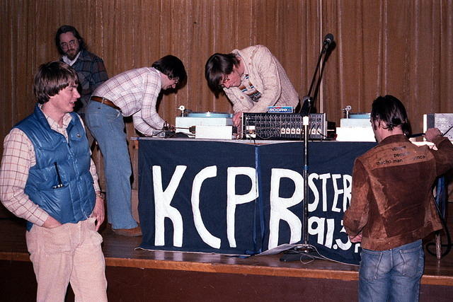 Setting up: ?, ?, Dave, Don, Bob DeAragon (former KCPR PD)?