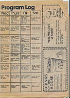 KCPR program guide from Mustang Daily, 10/18/1982, page 2 of 2