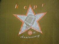 25th Anniversary T-Shirt design by Mile Stegall for KCPR's 25th Anniversary