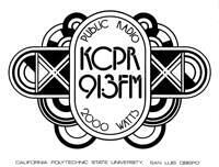 KCPR Public Radio Logo- BW By Matthew J. Schwartz