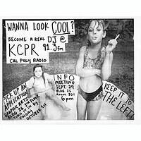 KCPR recruitment flier from Fall Quarter 2010