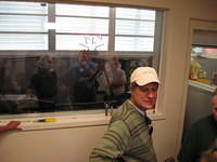 Eric in the lobby of the new KCPR studios